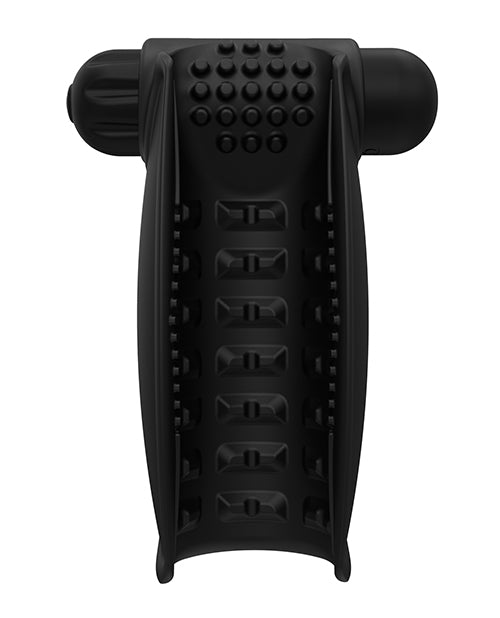 Bathmate Hand Vibe Silicone Rechargeable Stroker - Black | Waterproof Adult Toy for Men | Perfect for Shower, Bath & Solo Play