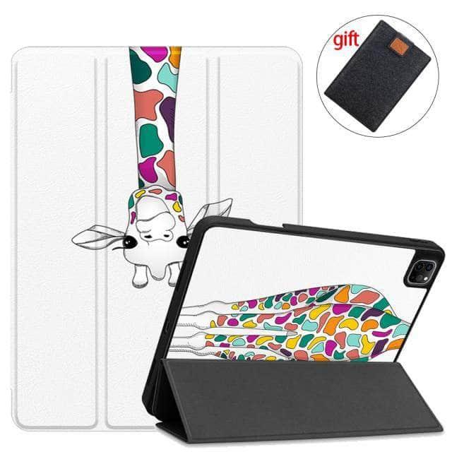 MTT Magnetic TriFold Smart Stand Case for iPad Pro 11 (2021) with Apple Pencil Holder - Perfect for Work, Study & Entertainment