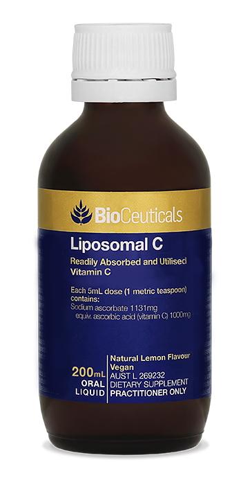 BioCeuticals Liposomal Vitamin C Liquid Supplement - Immune Support & Antioxidant Boost for Adults - Easy Absorption Formula for Daily Wellness