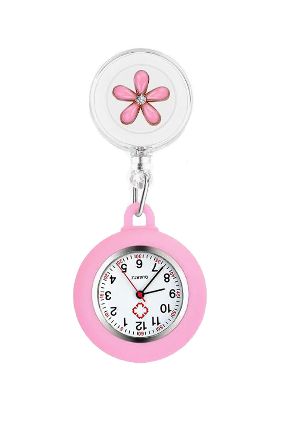 Retractable Nurse Watch Clip - Quartz Medical Watch with Second Hand for Doctors & Nurses | Ideal for Hospital Shifts, Clinical Work & Healthcare Professionals