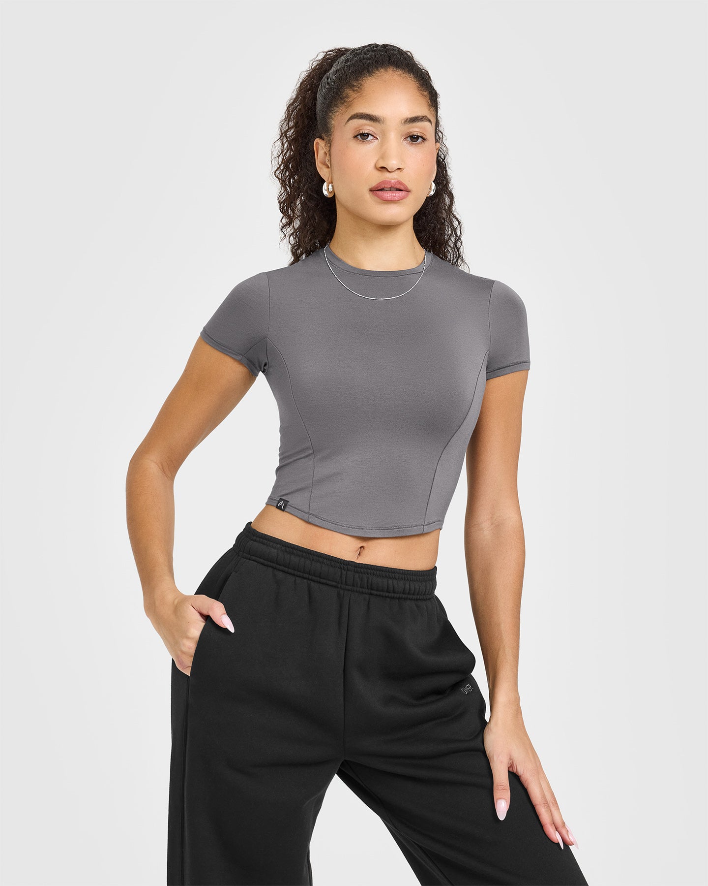 Mellow™ Soft Mid Short Sleeve T-Shirt for Men - Comfortable Cotton Ash Grey Tee | Casual Wear, Lounge, Everyday Outfits