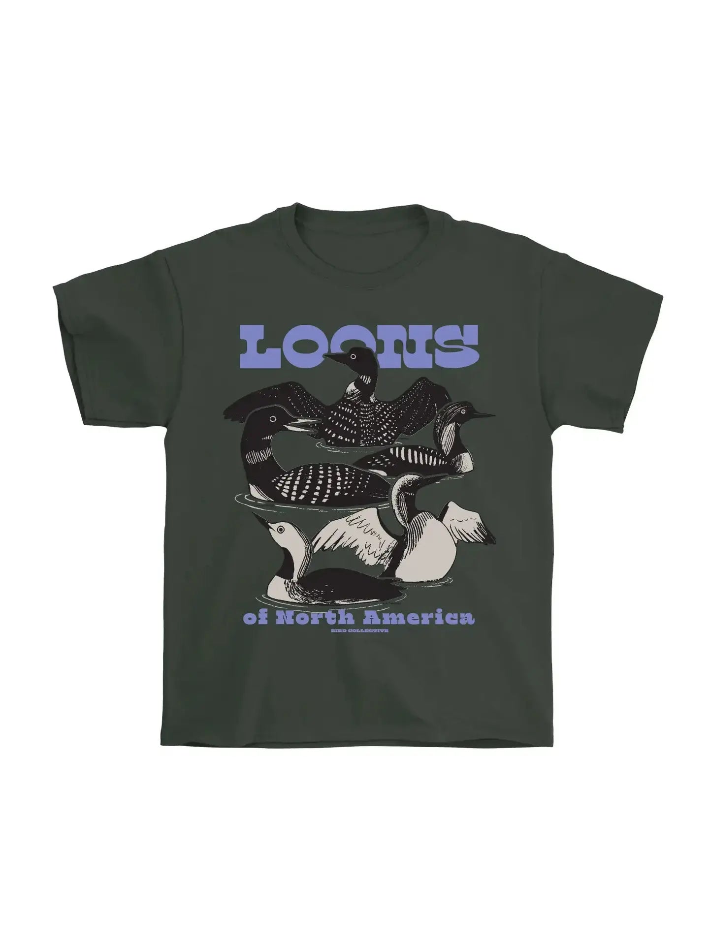 Kids Loons of North America T-Shirt - Cute Bird Graphic Tee for Boys & Girls - Soft Cotton Comfort - Perfect for Outdoor Adventures & Nature Lovers