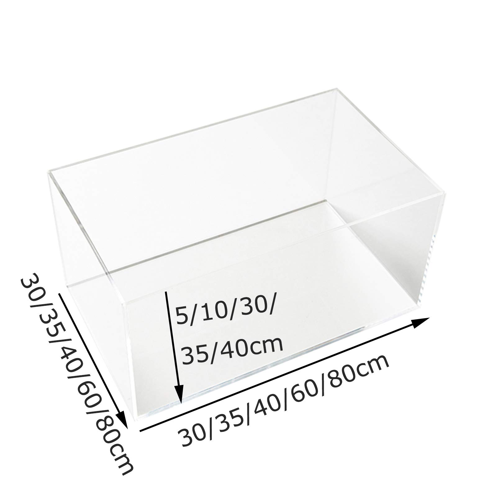 Clear Acrylic Display Case 40x30x30cm - Premium Collectible Showcase Box with Integrated Design & Secure Sealing - Perfect for Jewelry, Action Figures & Memorabilia Display in Retail Stores or Home Collections