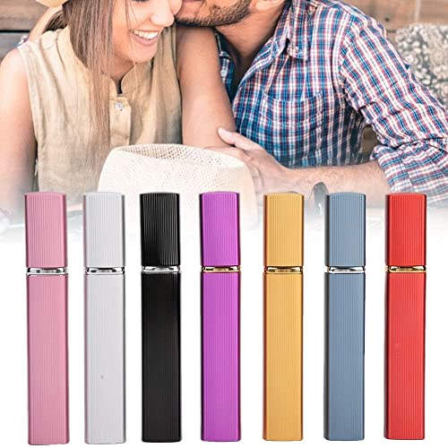 Premium Aluminum Perfume Bottle with Spray Dispenser - Travel Size Mini Refillable Liquid Container for Office, Gym, and On-the-Go Use