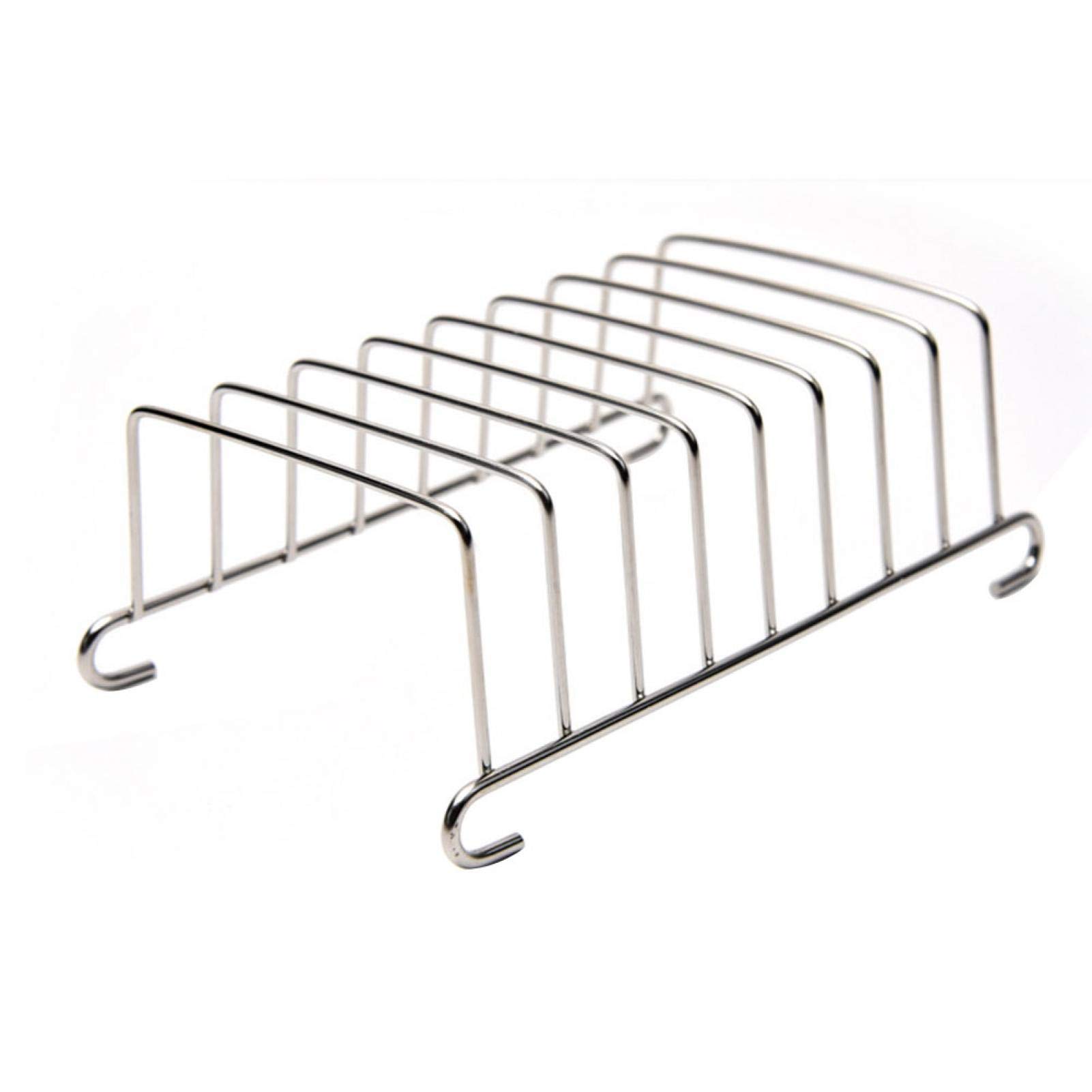 Stainless Steel Bread Rack - 8 Slice Toast Holder for Kitchen, Dining Table & Air Fryer | Bread Loaf Stand | Toast Serving Tray | Durable Kitchen Accessories for Breakfast & Brunch