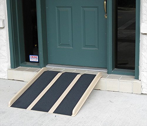3 ft Heavy Duty Travel Ramp with Non-Slip Rubber Backing - Portable Loading Ramp for Wheelchairs, Scooters & Motorcycles - Perfect for Home, Garage & RV Use