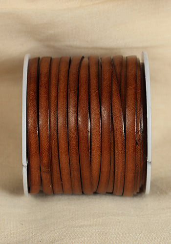 Premium Full Grain Leather Braided Strap - 25mm Width, Rich Brown Color - Perfect for Watch Bands, Bracelets & DIY Craft Projects