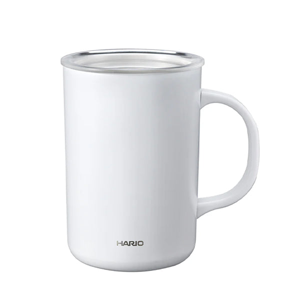Hario Stainless Steel Vacuum Insulated Thermal Mug - 16oz Double Wall Coffee Travel Tumbler with Lid - Keeps Drinks Hot/Cold for Hours - Perfect for Office, Commuting & Outdoor Adventures