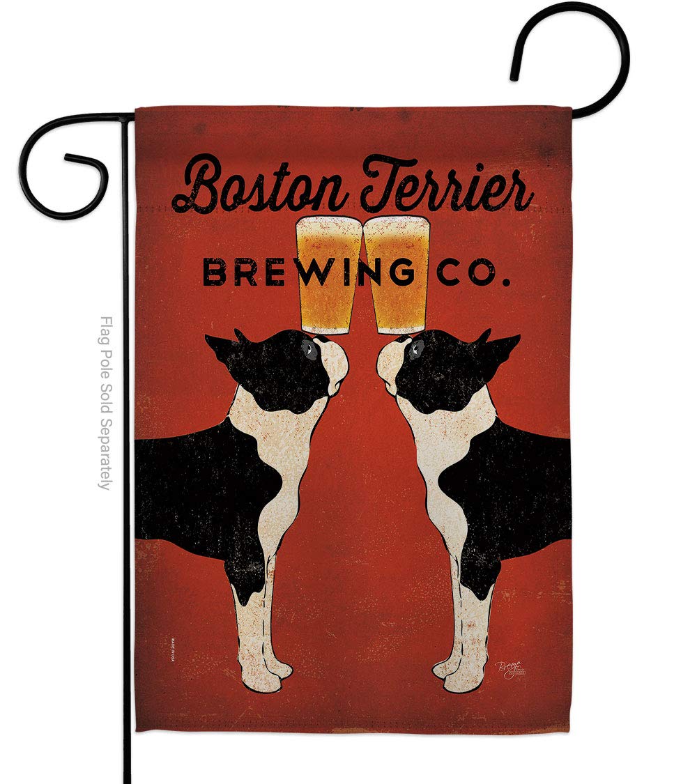 Boston Terrier Garden Flag 13x18.5
