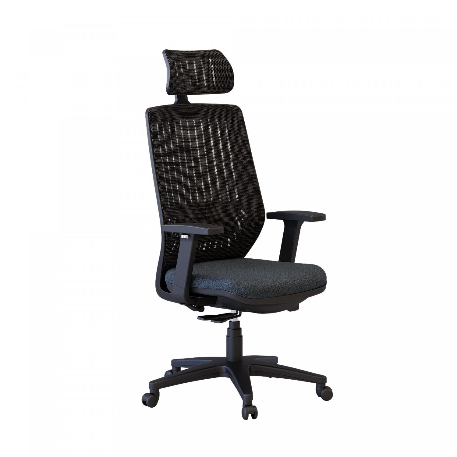 Ergonomic Noah Office Chair - Graphite Mesh Back, Adjustable Height, Swivel & Rolling for Home & Office Workspace Comfort