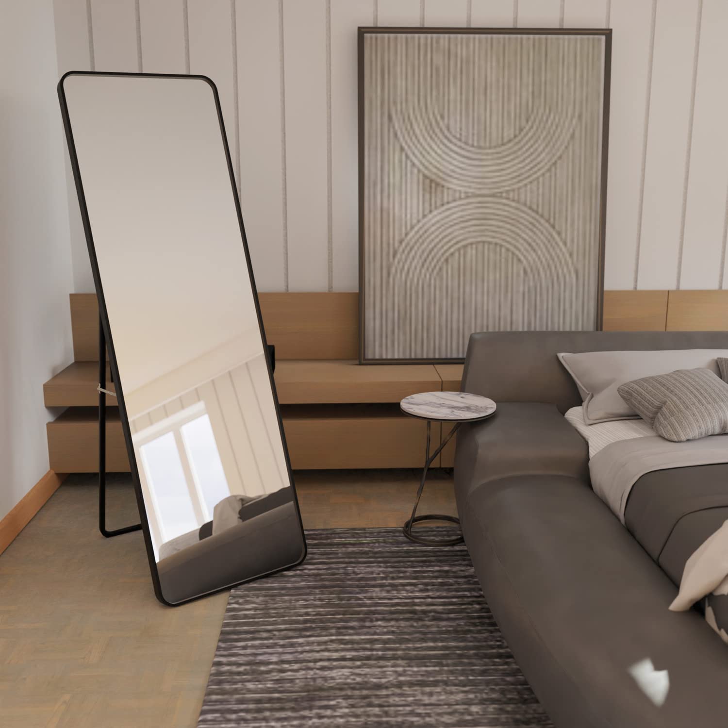 Full Length Mirror with Black Frame - 65