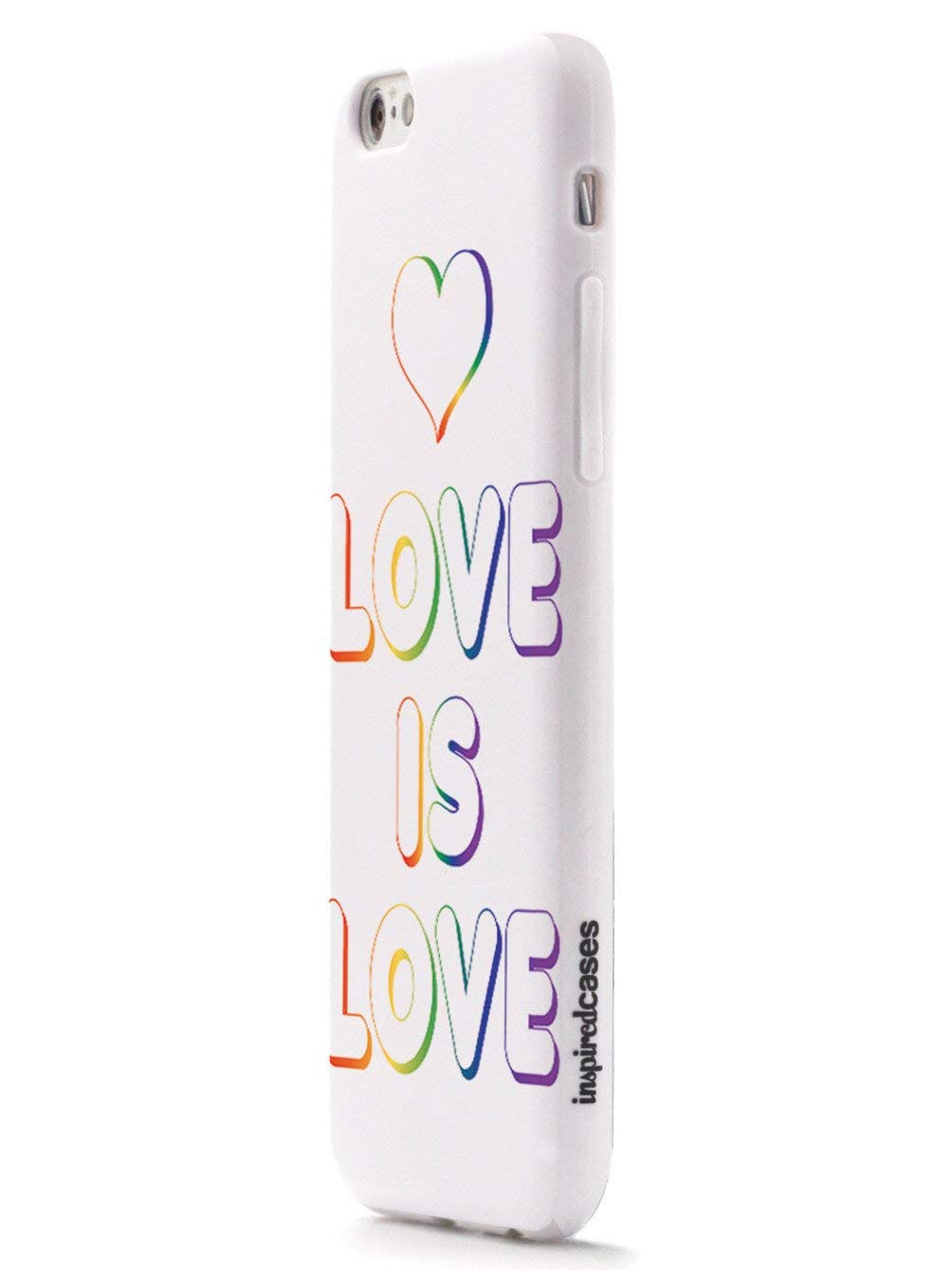 Inspired Cases - Premium 3D Textured Protective Phone Case for Apple iPhone 7 Plus | LGBT Pride Design 'Love is Love' | Shockproof & Slim Fit | Perfect for Daily Use, Travel & LGBTQ+ Events