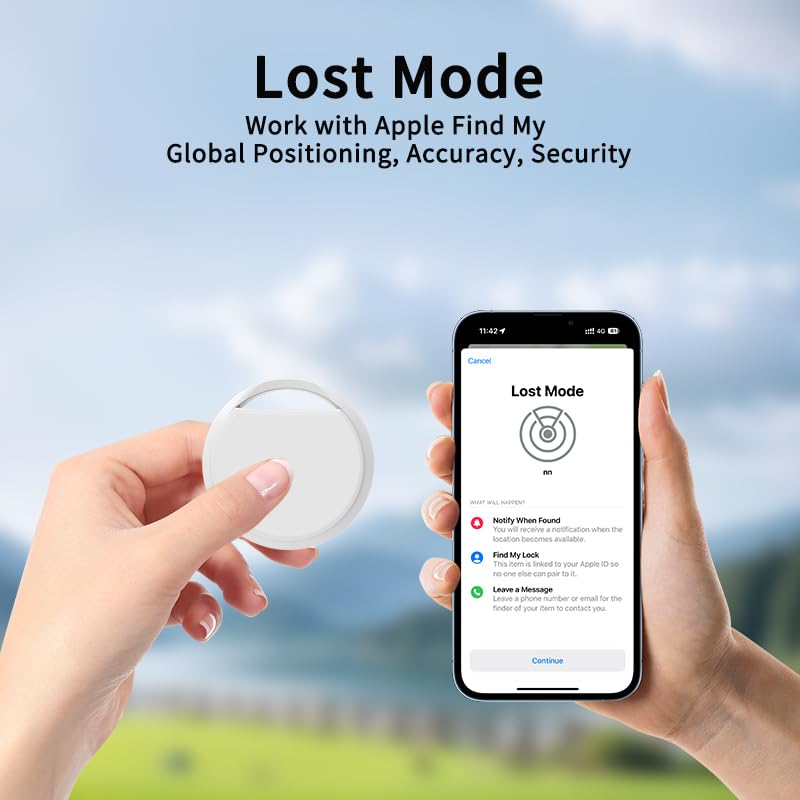 Bluetooth Key Finder & Luggage Tracker - Apple Find My Compatible GPS Tracker for Keys, Wallets, Bags | Anti-Loss Device for Travel, Office & Daily Use