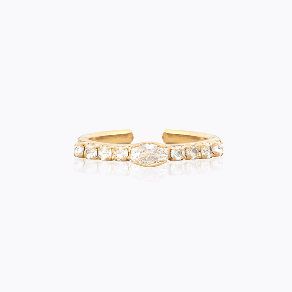 Tracy Ring - Elegant Crystal Ring for Women, Sterling Silver Jewelry Gift for Her, Perfect for Weddings, Anniversaries & Special Occasions