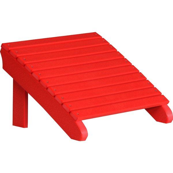 Premium Poly Deluxe Adirondack Footrest - Durable Outdoor Patio Furniture Accessory for Relaxing in Garden, Poolside or Deck