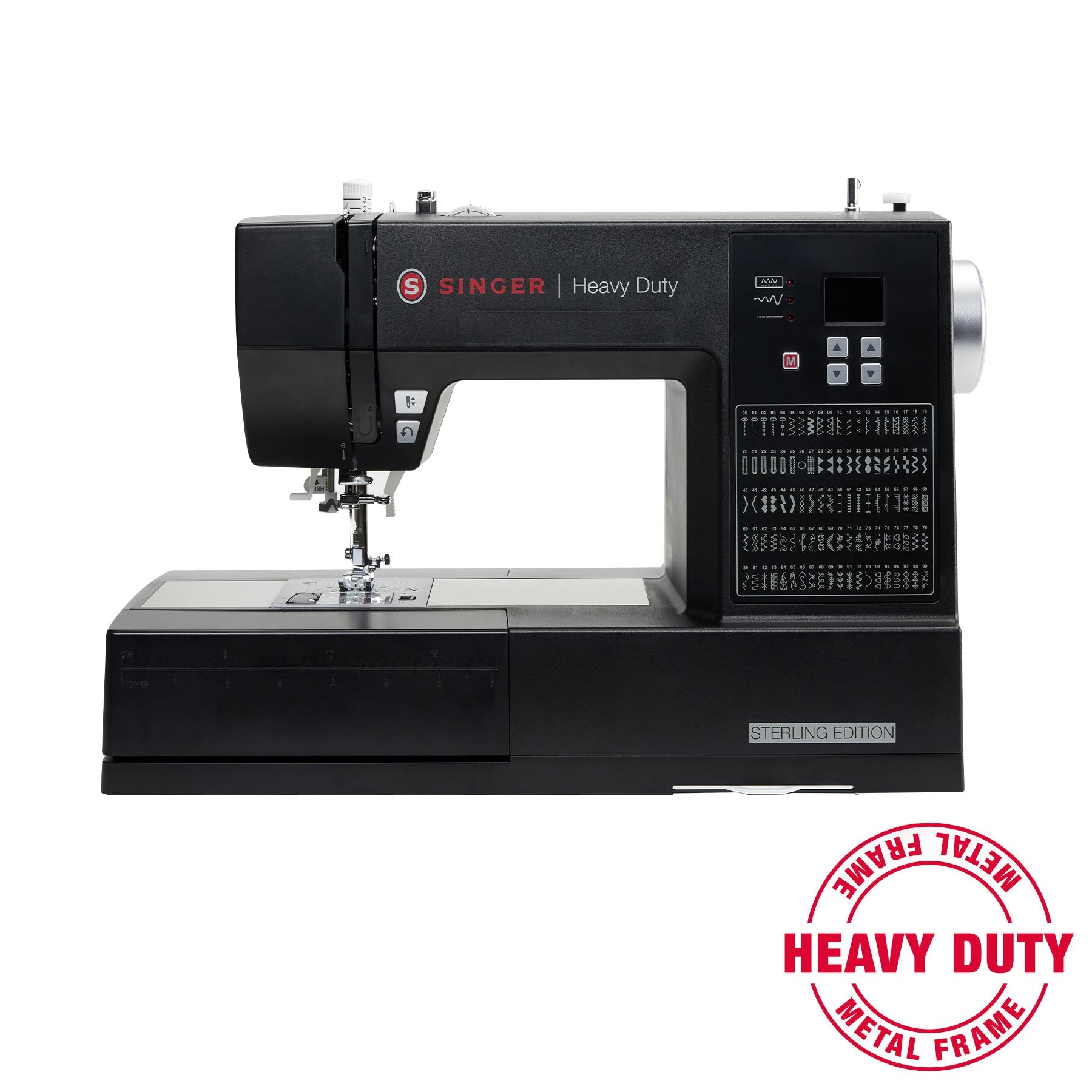 Heavy Duty 6600C Sterling Sewing Machine with Black Hard Case - Professional Industrial Sewing Equipment for Leather, Denim & Heavy Fabrics - Perfect for Tailors, Upholstery & DIY Projects