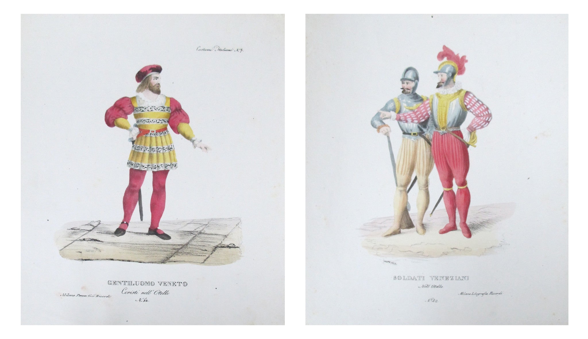 1799 Italian Courtly Clothing Design Stencils - Venetian Gentleman & Soldier Costume Templates | Perfect for Historical Reenactments, Theater Costumes & Renaissance Fairs