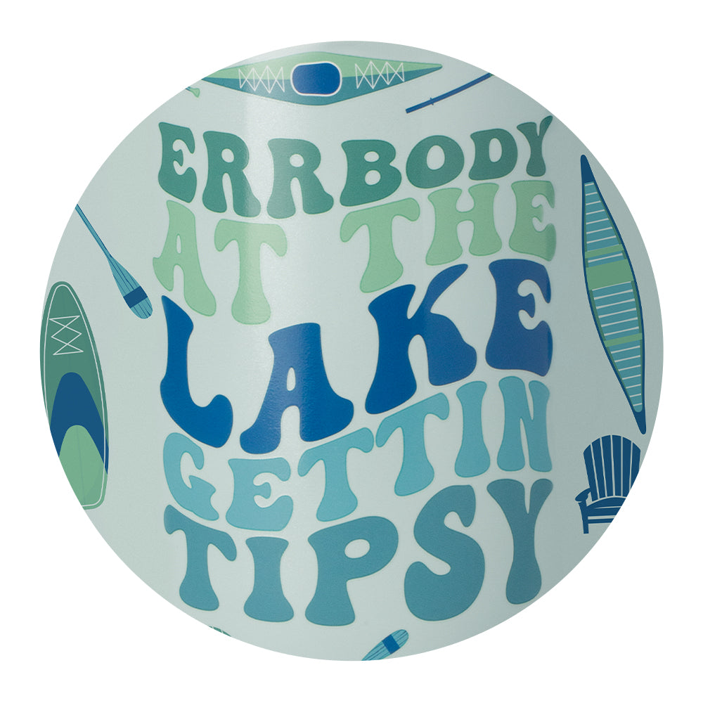 Errbody At The Lake Mega Mug 30oz - Large Insulated Tumbler for Coffee, Tea & Cold Drinks - Perfect for Camping, Beach & Outdoor Adventures