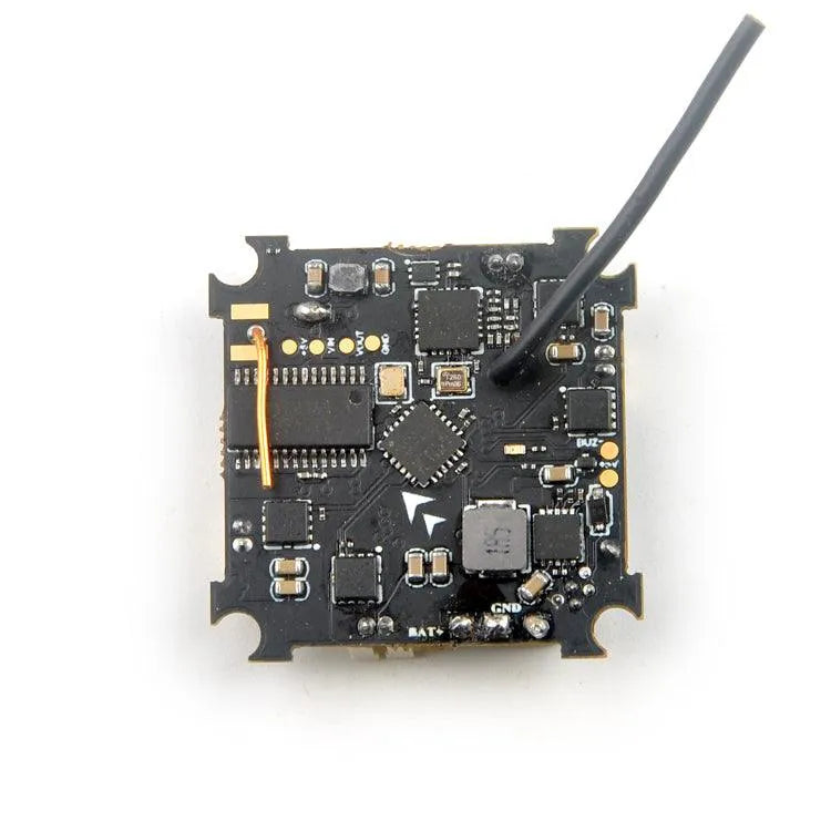 Happymodel BeecoreX FR Brushed F4 Flight Controller with ESC, VTX, RX & OSD for Tiny Whoop Drones (Inductrix, E010, E010S) - Frsky Receiver Compatible - Perfect for FPV Racing and Indoor Drone Flying