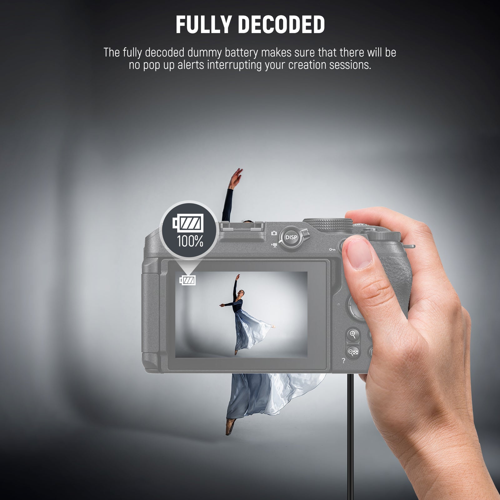 NEEWER EP-5G EN-EL25 Replacement Dummy Battery Coupler Kit for Nikon DSLR Cameras - Perfect for Extended Photography Sessions, Video Recording & Studio Use