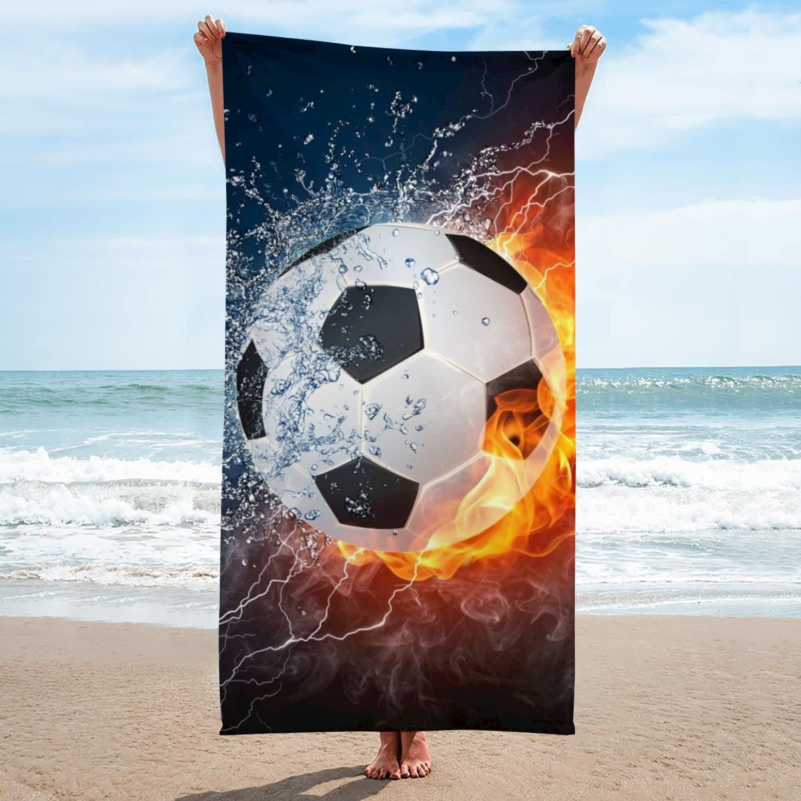 Premium 3D Printed Microfiber Beach Towel - Super Lightweight, Sandproof & Quick-Drying - 30