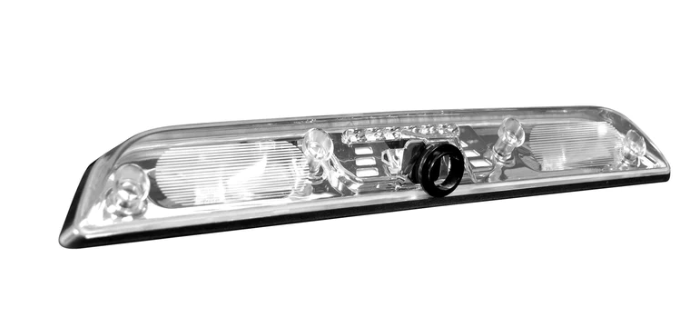 Ford F150 2015-2024 3rd Brake Light with Cargo Bed Camera Compatibility - High-Intensity CREE XML LEDs in Clear Lens - Perfect for Truck Safety & Night Driving