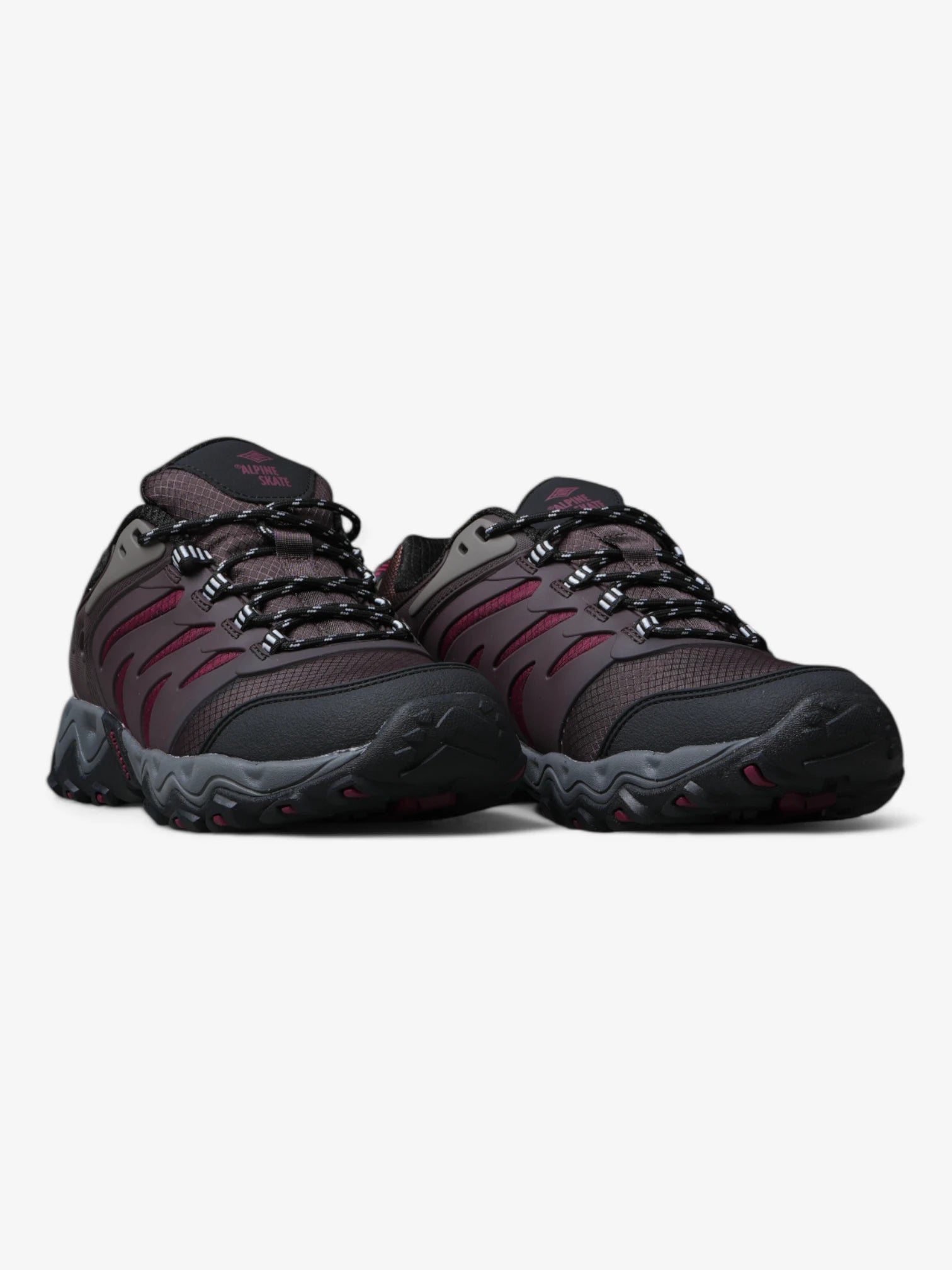 Alpine Skate Bisbee Brown Red Skateboarding Shoes - Comfortable & Durable for Street Skating & Casual Wear