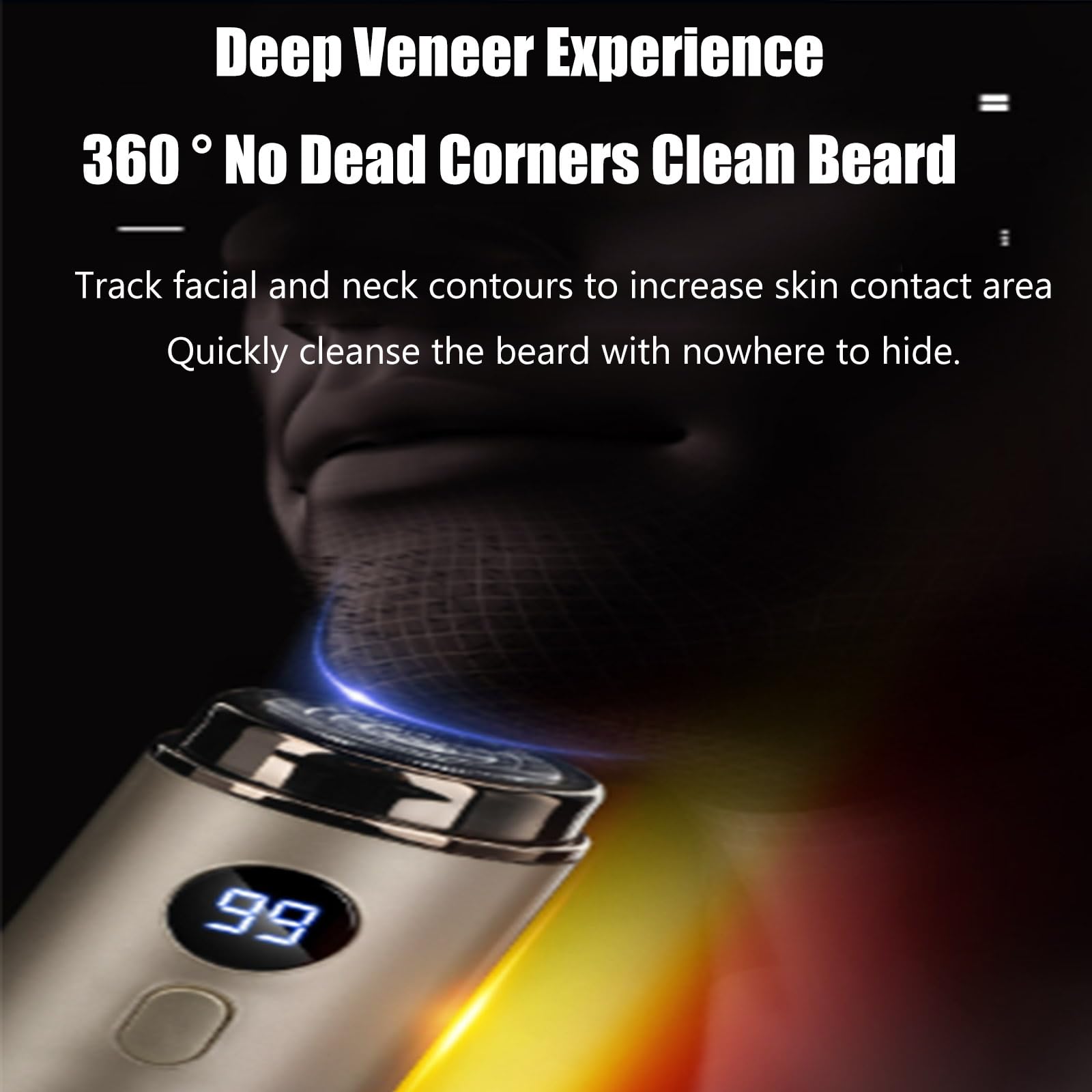 Vishopee Mini Portable Electric Shaver - USB Rechargeable, Waterproof, with Digital Display for Men & Women | Perfect for Travel, Gym, and Daily Grooming (#2)