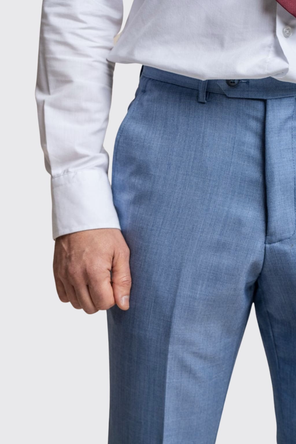 Cavani Blue Jay Trousers for Men - Slim Fit Stretch Dress Pants for Business & Office Wear - Comfortable Work Pants for Professional Style
