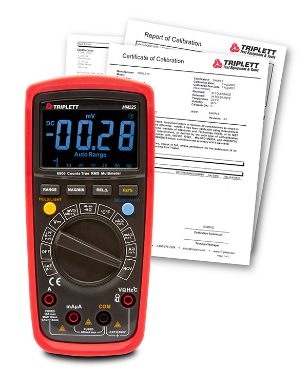 True RMS Multimeter with LPF and LoZ - Digital Clamp Meter with EBTN Display & Bargraph (MM525) - Perfect for Electricians, HVAC Technicians, and DIY Home Electrical Repairs