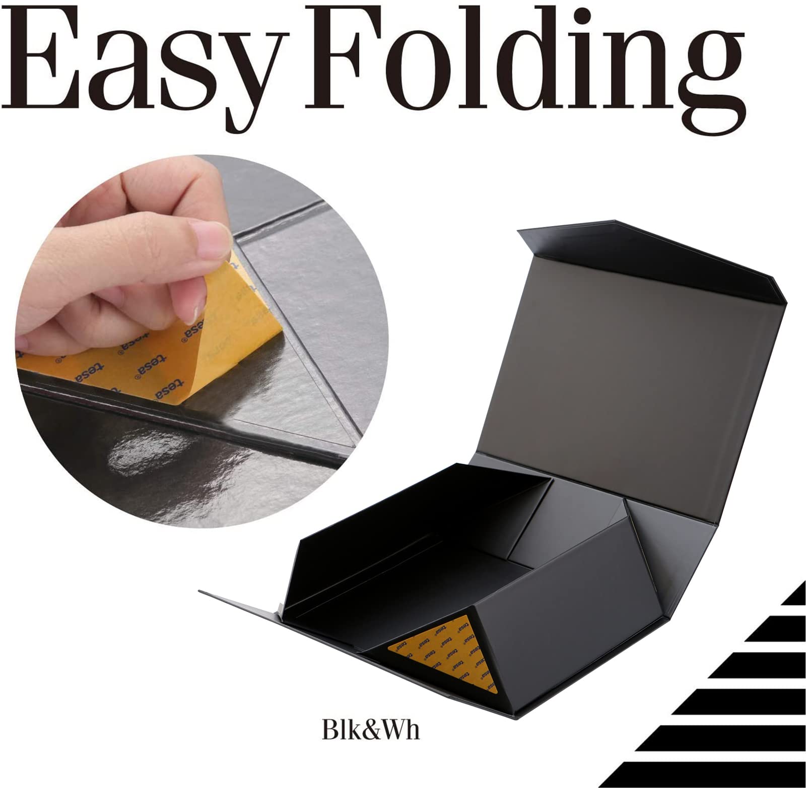 Premium Matte Black Magnetic Gift Box 11.5x8.1x3.8 Inches - Elegant Large Keepsake Box with Lid for Groomsmen Gifts, Wedding Favors, Jewelry Presentation & Luxury Packaging
