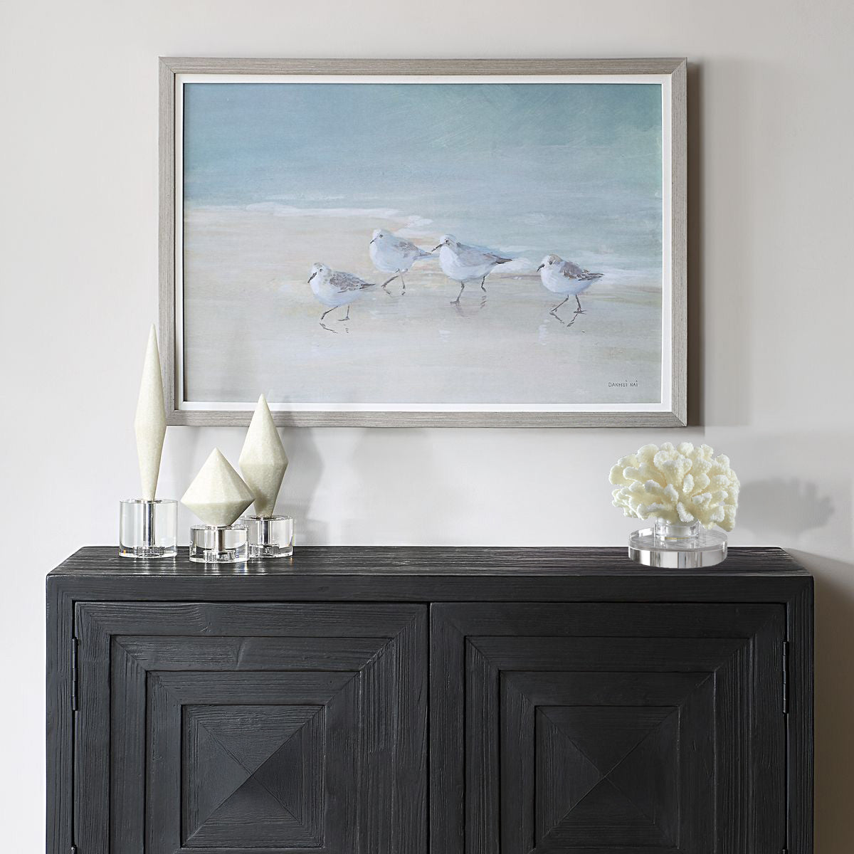 Coastal Bird Wall Art - Handmade Beach Decor for Living Room, Bedroom & Office - Perfect for Coastal, Nautical & Boho Home Decor Styles