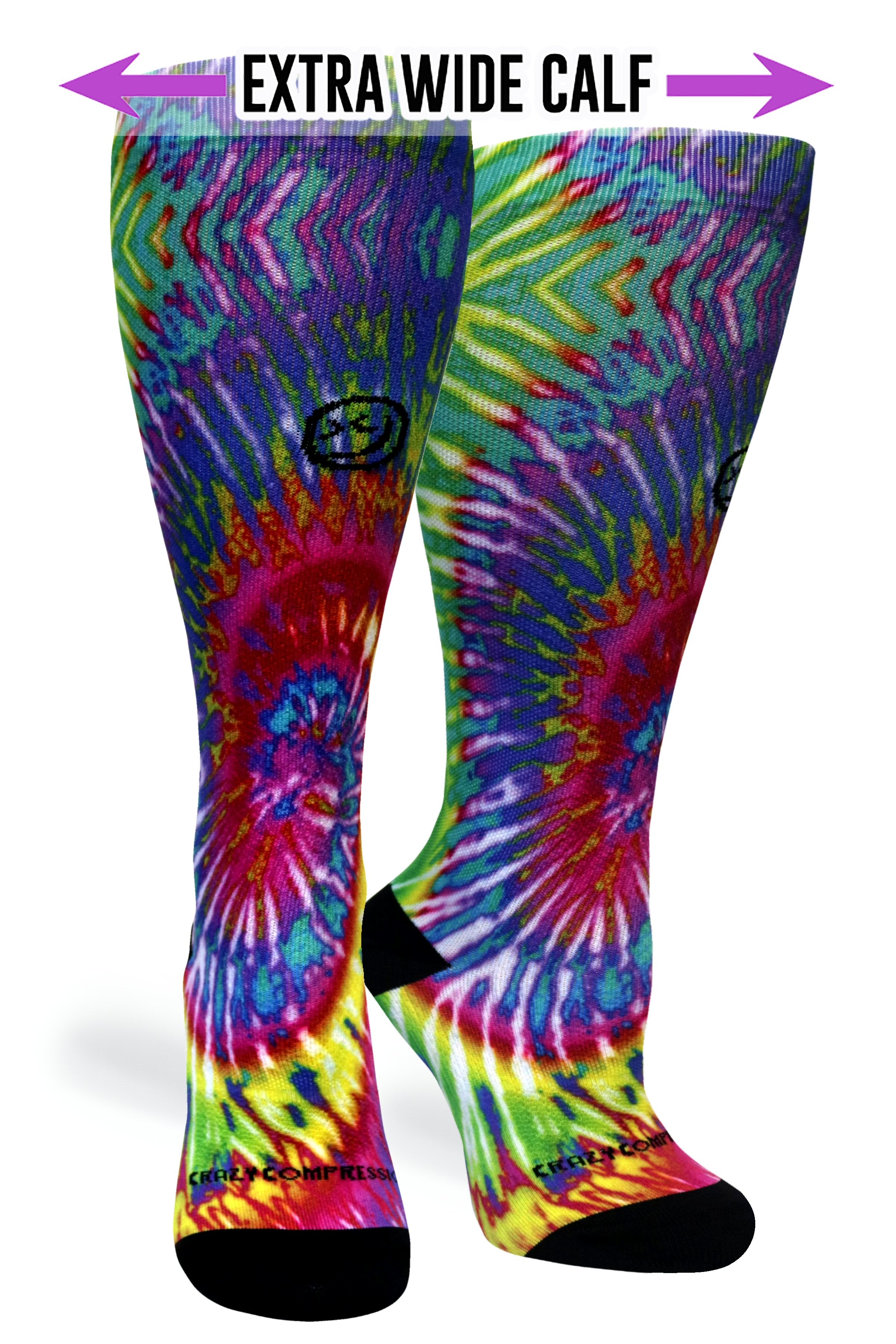 Digital Tie Dye Scarf - Standard & Extra Wide Size Options - Perfect for Boho Fashion, Music Festivals & Yoga Accessories