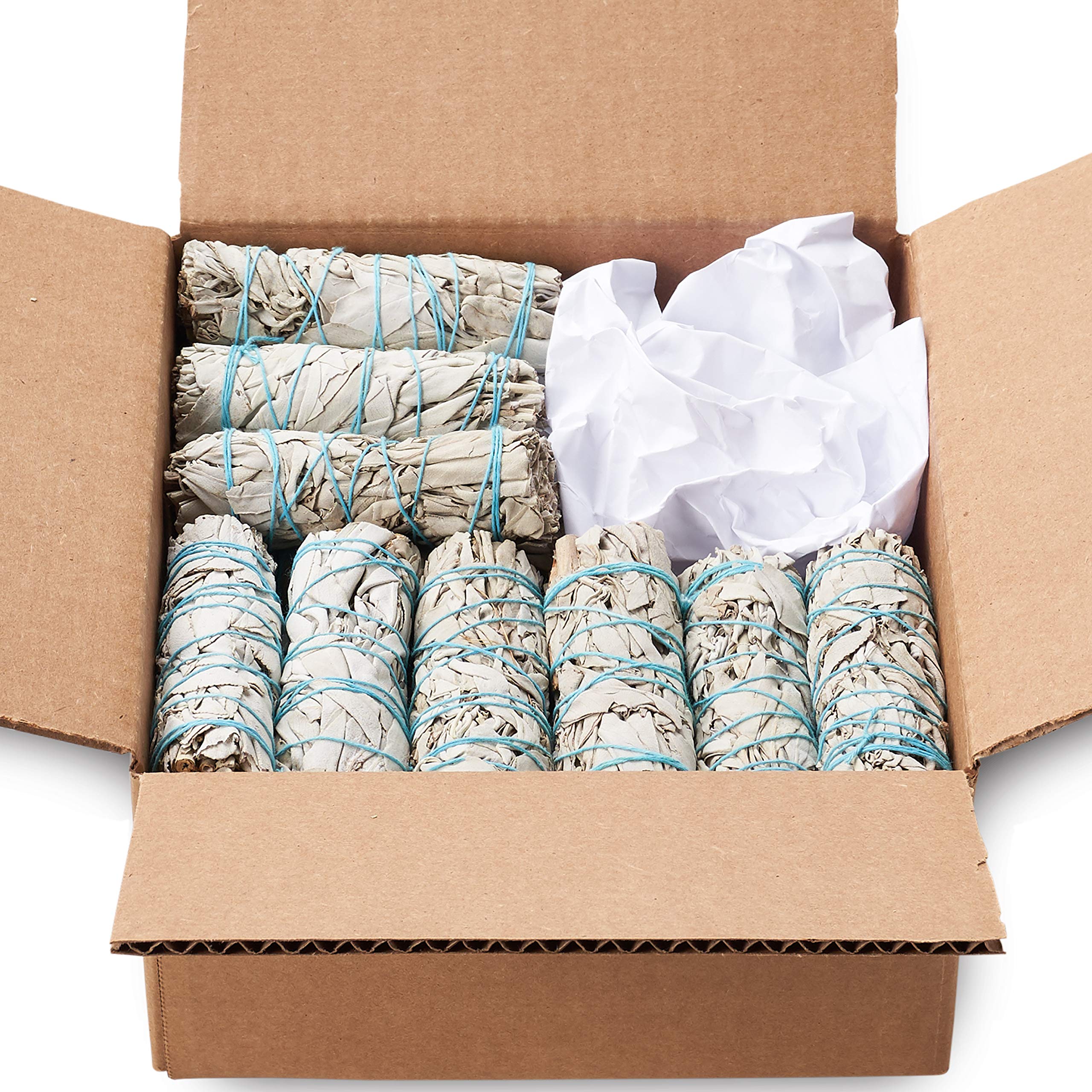 25 Pack White Sage Smudge Sticks for Cleansing & Purifying - Natural Spiritual Smudging Sticks for Home Cleansing, Meditation, Yoga & Energy Clearing