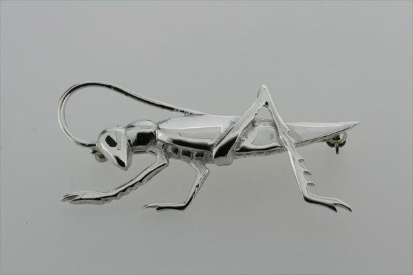 Authentic Sterling Silver Cricket Pin - Elegant Jewelry for Sports Fans & Nature Lovers | Perfect for Lapels, Hats & Gift Giving