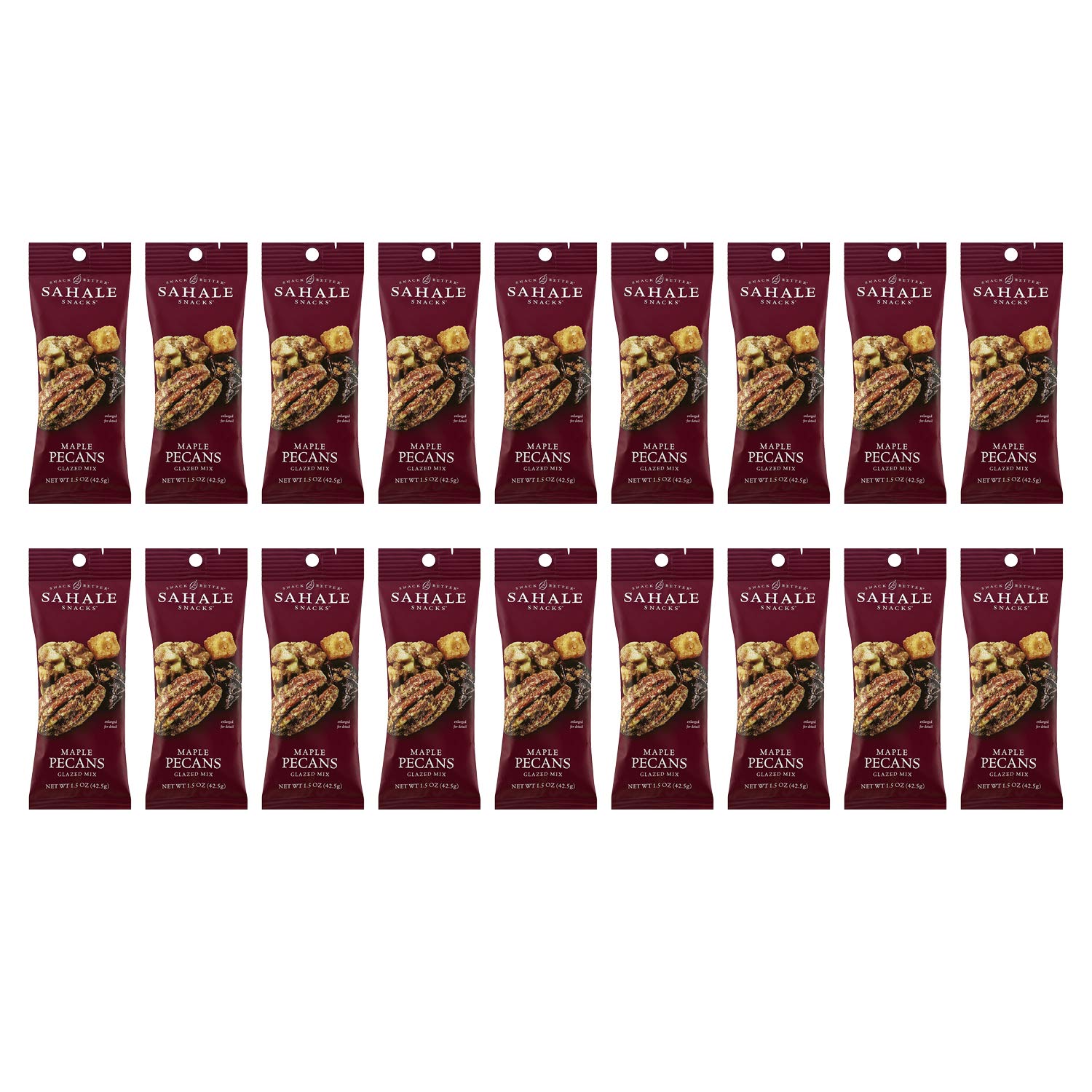 Sahale Snacks Maple Pecan Glazed Mix - 1.5oz (18 Pack) | Premium Healthy Snack for Hiking, Office & Travel | Non-GMO, Gluten-Free Nut Mix