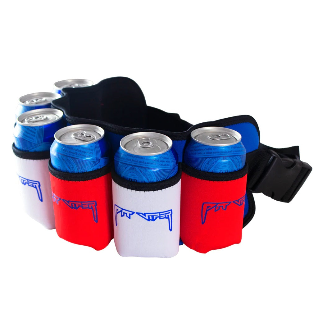 Pit Viper The Butt Bar Beer Belt - Adjustable Waist Strap for Bottles & Cans - Perfect for Parties, Hiking, and Outdoor Adventures - Merika