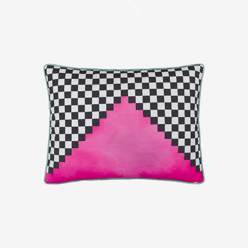 Christian Lacroix Fleurs Jumelles Mosaique Decorative Throw Pillow Cover - Luxury Home Decor for Living Room, Bedroom & Sofa