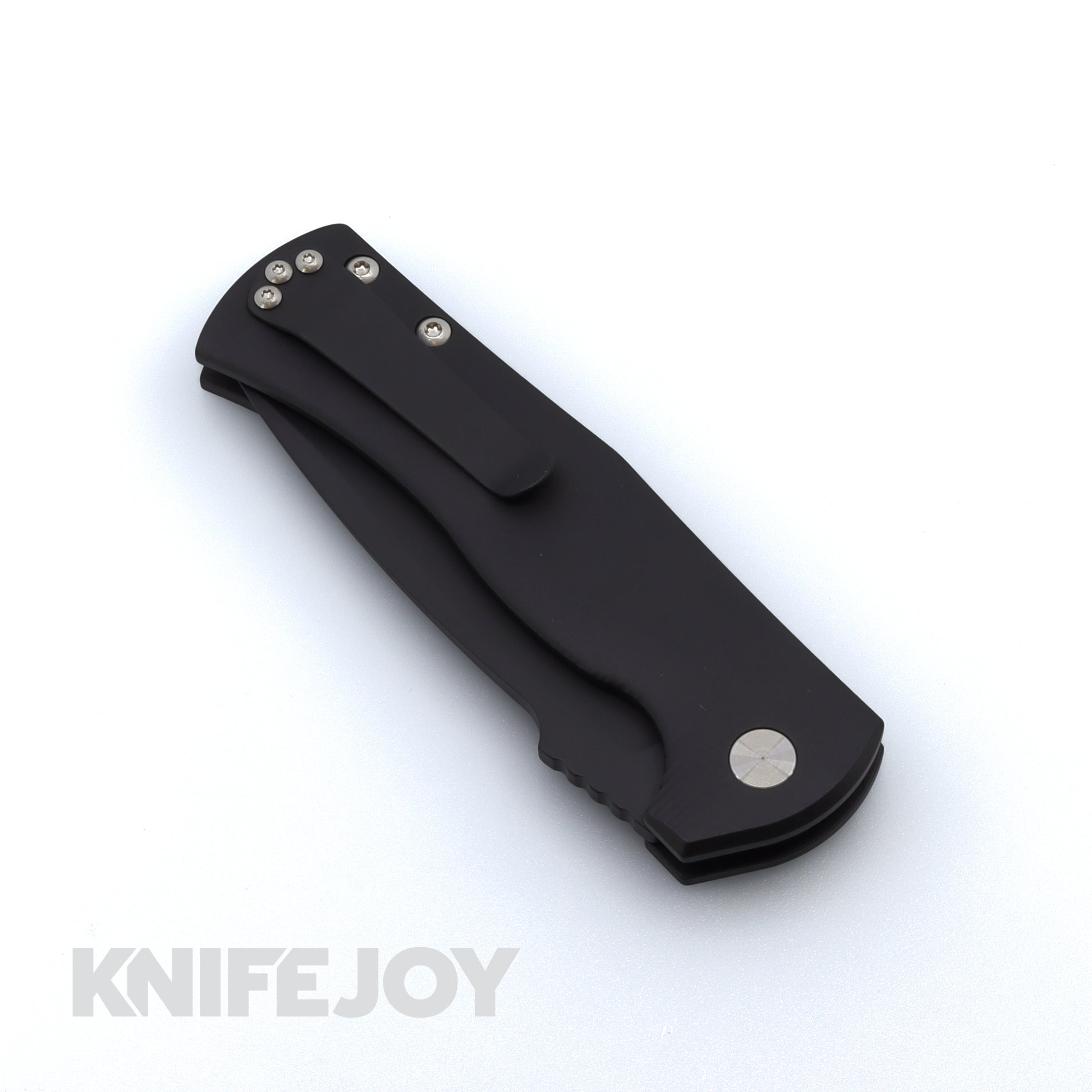 Les George Defiant 7 Eagle Tactical Folding Knife - DLC Coated S45VN Steel Blade & Black Aluminum Handle - EDC, Outdoor Survival, Hunting, Camping Gear