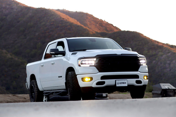 AlphaRex NOVA LED Projector Headlights for Ram 1500 (2019-2024) - Black - High-Performance Lighting for Night Driving & Off-Road Adventures