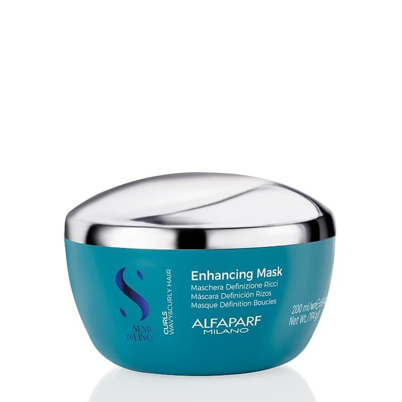 Alfaparf Semi Di Lino Curls Enhancing Mask - Hydrating Hair Treatment for Curly Hair - Perfect for Dry, Frizzy Hair Care Routine at Home or Salon