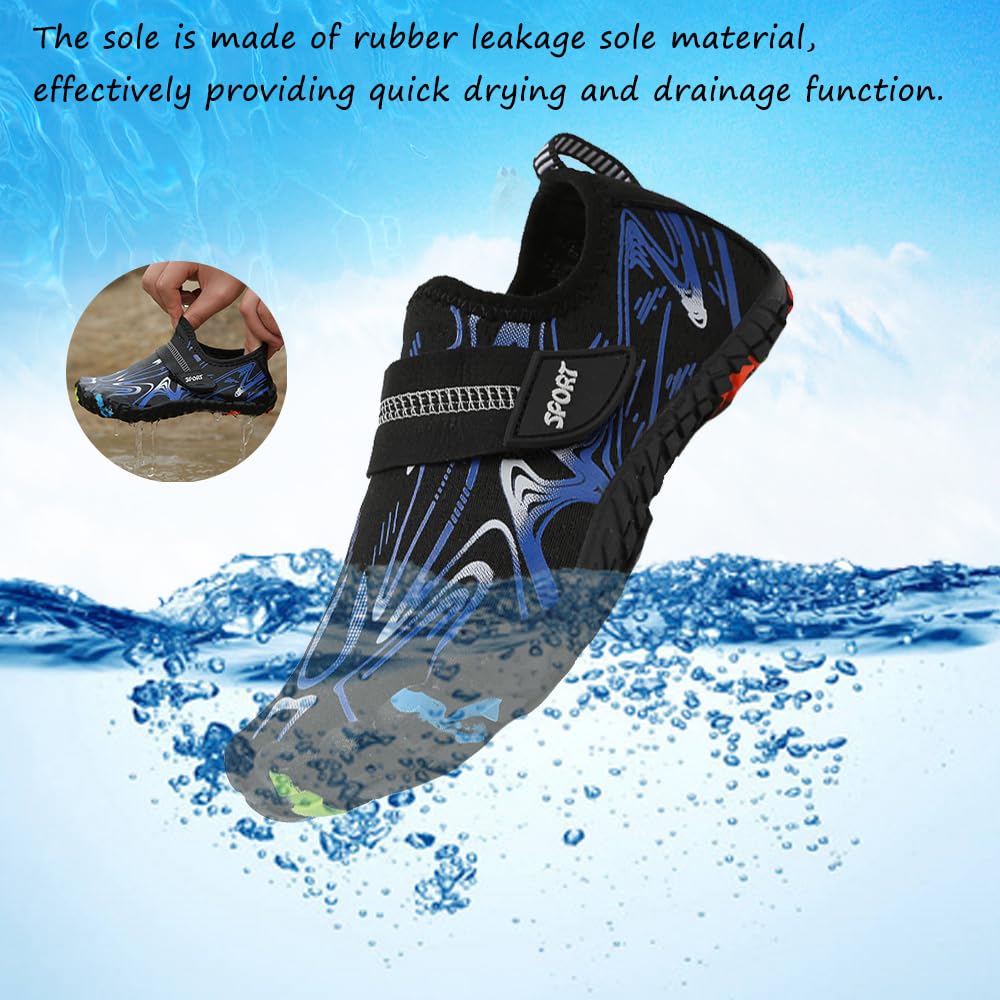 Kids Water Shoes for Beach, Diving & Surfing - Quick Dry Non-Slip