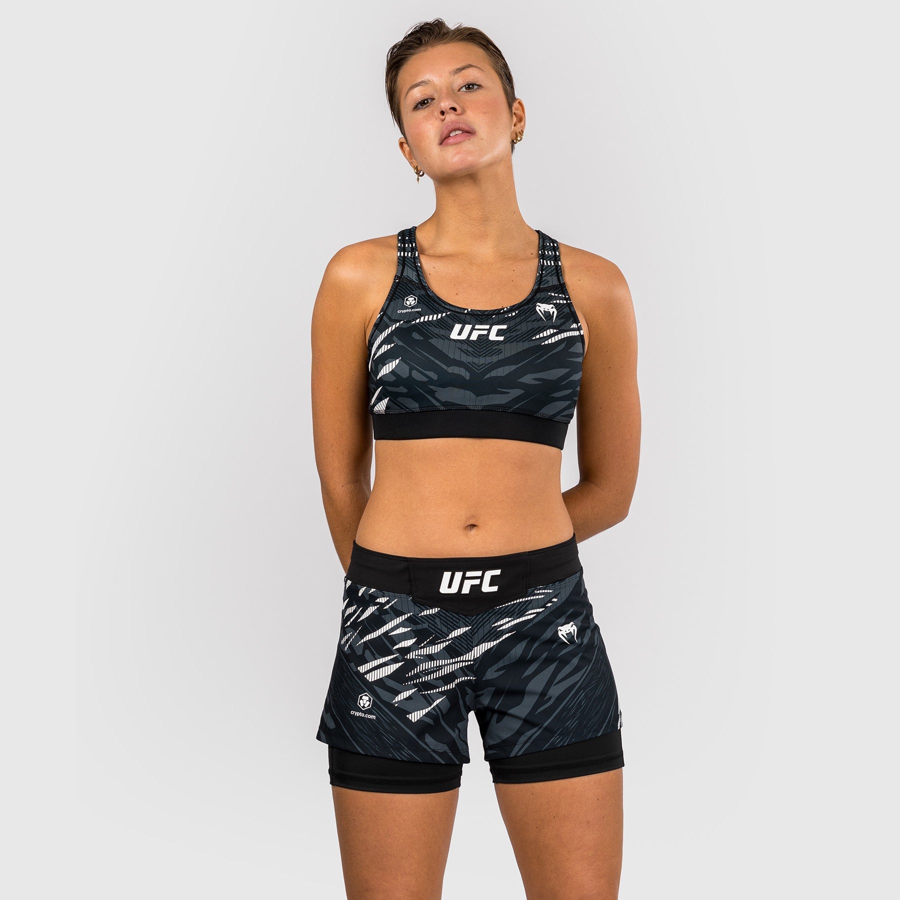 Venum UFC Fusion Personalized Authentic Women's Fight Shorts - Black | MMA Training & Fight Night Apparel for Female Fighters