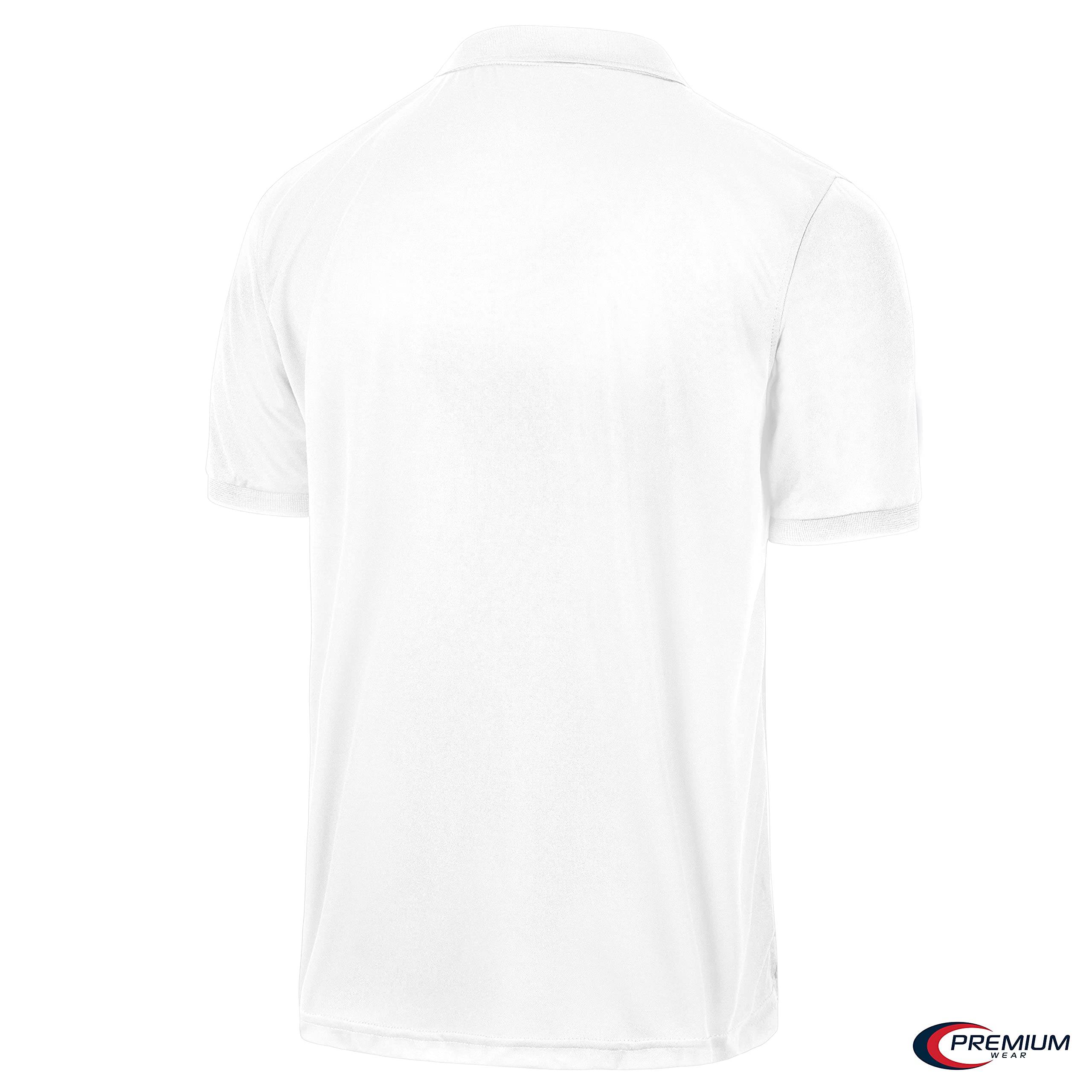 Premium Moisture-Wicking Men's Polo Shirts - Breathable & Quick-Dry Performance Tees for Golf, Work & Casual Wear