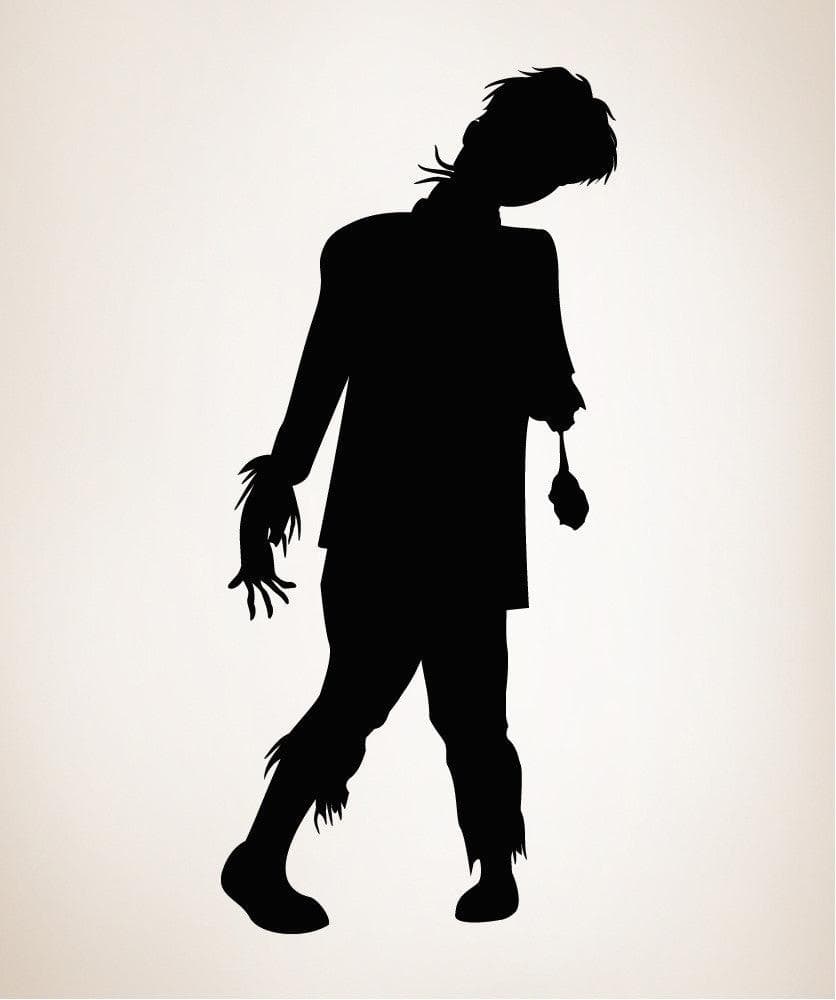 Scary Halloween Vinyl Wall Decal Sticker - Fright Night Horror Decor #OS_MB324 - Perfect for Spooky Home Decor, Party Room, Haunted House & Office Halloween Decoration