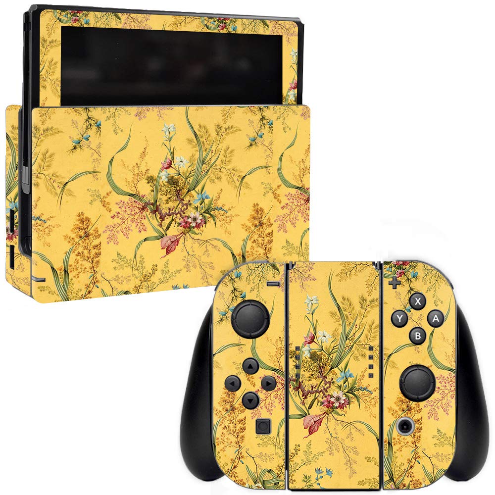 MightySkins Vinyl Decal Wrap Cover for Nintendo Switch - Yellow Marble Design | Protective & Durable Skin | Easy to Apply & Remove | Made in USA | Perfect for Gaming, Travel, and Personalization
