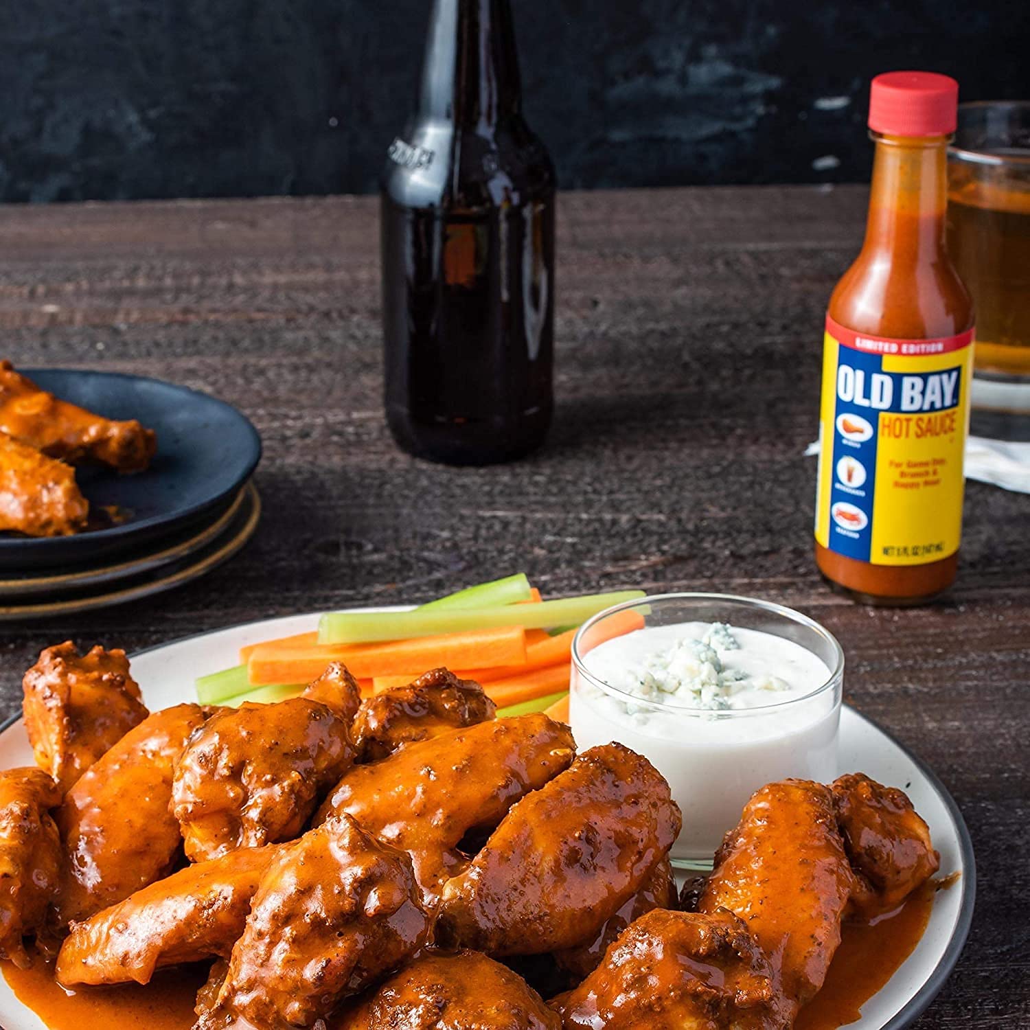 Old Bay Limited Edition Hot Sauce - 5 Fl Oz (Pack of 3) | Spicy Seafood Seasoning for Crabs, Shrimp & More | Perfect for Grilling, Cooking & Gifts
