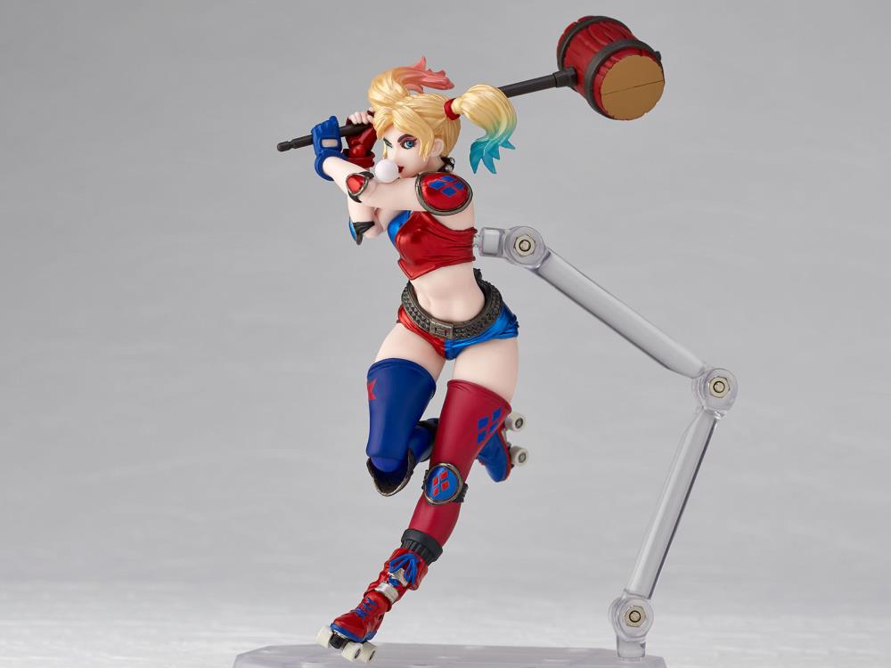 Amazing Yamaguchi Revoltech No. 015EX Harley Quinn Roller Derby Action Figure - New Color Version | Highly Articulated Collectible for Display & Photography | Perfect for DC Fans & Anime Figure Collections