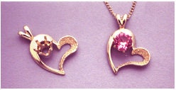 Solid Sterling Silver or 14K Gold 4mm/6mm Round Semi-Textured Heart Pendant Setting - Handmade in USA - Perfect for Necklaces, Bracelets & Jewelry Making