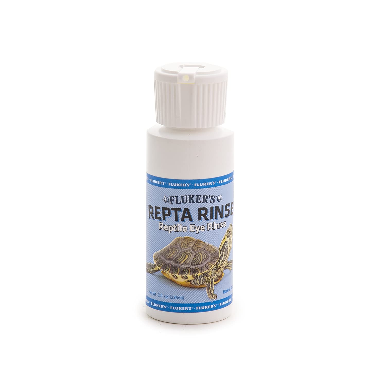 Fluker's Repta Rinse Reptile Eye Wash Solution - 2 oz Bottle for Safe & Gentle Reptile Eye Cleaning - Perfect for Lizards, Turtles & Snakes in Terrariums